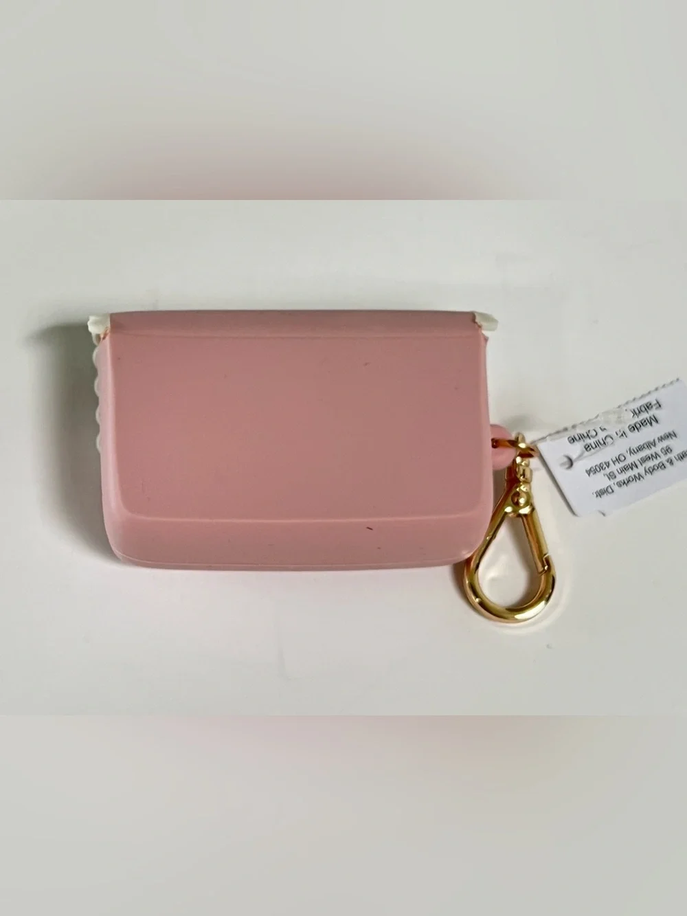 Bath & Body Works Pink Bow Sanitizer Holder NWT